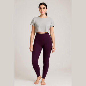 Knix Deep Burgundy Leggings size medium